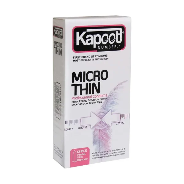 کاندوم کاپوت مدل MICRO THIN بسته 12 عددی